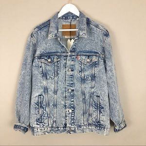 Levi’s Premium Label  Acid wash denim Jacket Sz XL